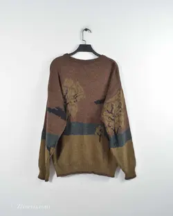 بافت وینتیج قهوه ای