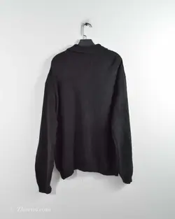 بافت وینتیج نیم‌زیپ مشکی