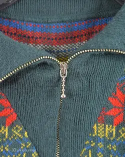 بافت وینتیج نیم زیپ