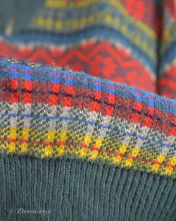 بافت وینتیج نیم زیپ