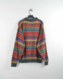 بافت وینتیج نیم زیپ