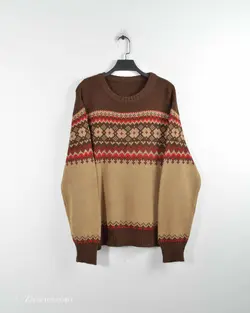 بافت وینتیج قهوه ای