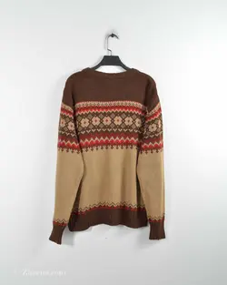 بافت وینتیج قهوه ای