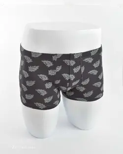 شورت ذغالی طرح دار H&M