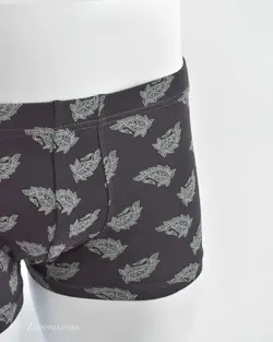 شورت ذغالی طرح دار H&M