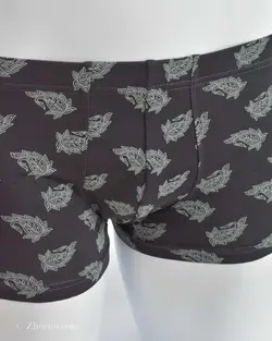 شورت ذغالی طرح دار H&M