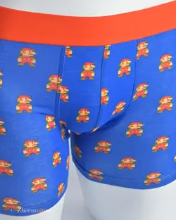 شورت آبی طرح سوپر ماریو Super Mario