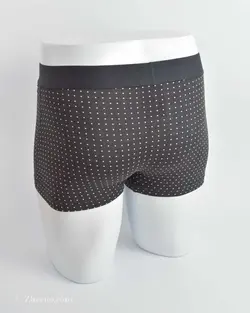 شورت مشکی خال‌دار کمرکشی H&M