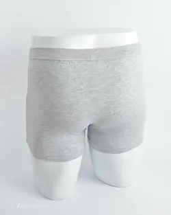 شورت طوسی دکمه دار TEX