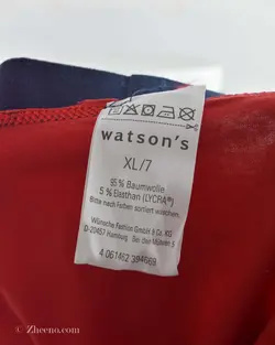 شورت قرمز کمر سورمه ای Watson's