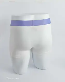 شورت سفید کمر یاسی