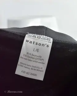 شورت مشکی کمر نوک مدادی Watson's
