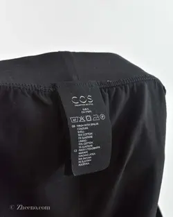 شورت مشکی دکمه دار COS