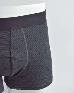 شورت طوسی خط‌دار کمرکشی HEMA