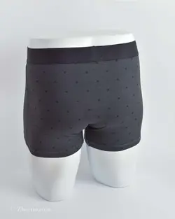 شورت طوسی خط‌دار کمرکشی HEMA