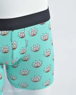 شورت سبزآبی طرح ریک H&M