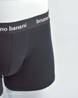 شورت مشکی ساده کمرکشی Bruno Banani