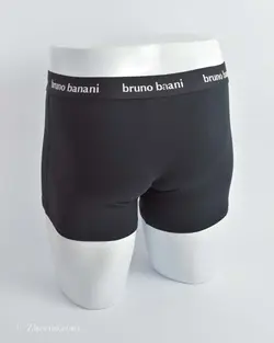شورت مشکی ساده کمرکشی Bruno Banani