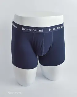 شورت سورمه ای کمرکشی ساده Bruno Banani