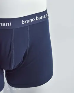 شورت سورمه ای کمرکشی ساده Bruno Banani