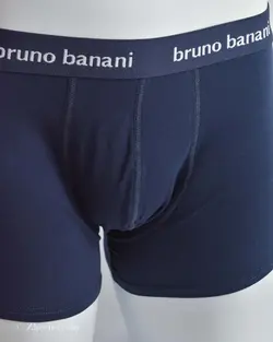 شورت سورمه ای کمرکشی ساده Bruno Banani
