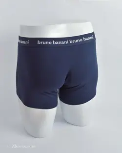 شورت سورمه ای کمرکشی ساده Bruno Banani