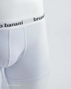 شورت سفید ساده کمرکشی bruno banani