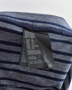شورت طوسی خط دار سورمه‌ای H&M