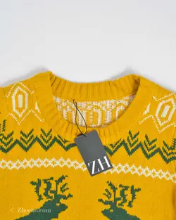 بافت کریسمسی زرد