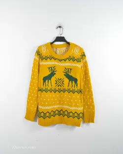 بافت کریسمسی زرد