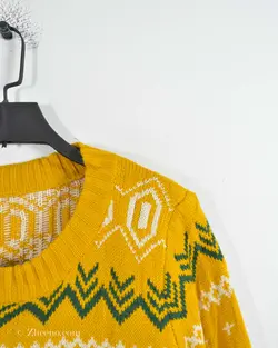 بافت کریسمسی زرد