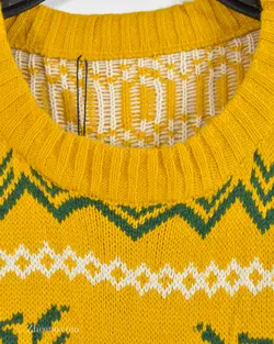 بافت کریسمسی زرد