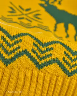 بافت کریسمسی زرد