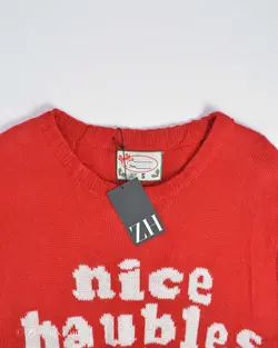 بافت کریسمسی قرمز