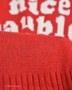 بافت کریسمسی قرمز