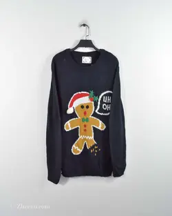 بافت کریسمسی سرمه ای