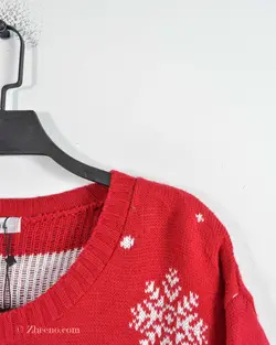 بافت کریسمسی قرمز