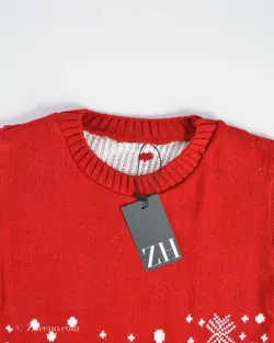 بافت کریسمسی قرمز