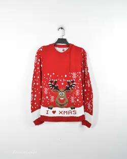 بافت کریسمسی قرمز