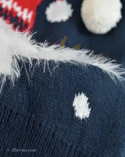 بافت کریسمسی سرمه ای