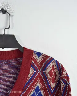 بافت وینتیج زرشکی