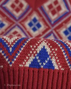 بافت وینتیج زرشکی