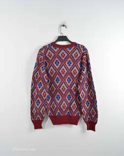 بافت وینتیج زرشکی