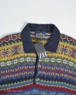 بافت وینتیج دکمه دارFiume