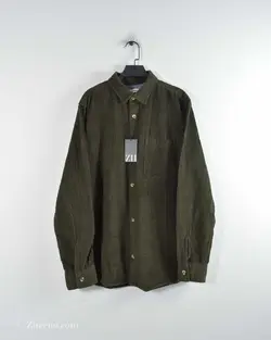 پیراهن کبریتی Jack&Jones یشمی تک جیب