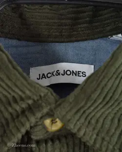 پیراهن کبریتی Jack&Jones یشمی تک جیب