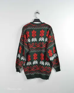 بافت وینتیج سبز طرح گل