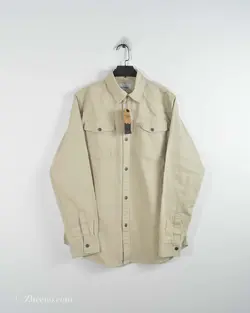 پیراهن جین ضخیم Pull&Bear کرم