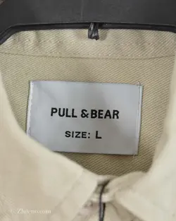 پیراهن جین ضخیم Pull&Bear کرم