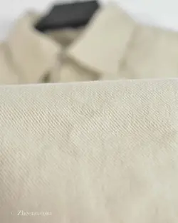 پیراهن جین ضخیم Pull&Bear کرم